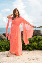 Load image into Gallery viewer, Wrap Around Crepe Maxi Dress