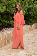 Load image into Gallery viewer, Crepe One-Shoulder Maxi Dress