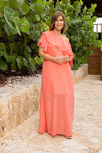 Load image into Gallery viewer, Crepe One-Shoulder Maxi Dress